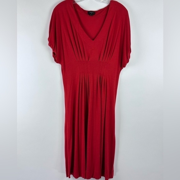 Deletta Dresses & Skirts - Women's Short Sleeve V-Neck Modal Dress